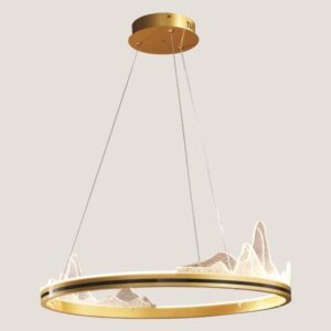 LIGHT FIXTURES HANGING TEAR LED 55W GOLD