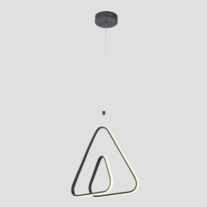 CEILING LIGHT FIXTURE HANGING TRIANGLE LED 30W  4000K GREY