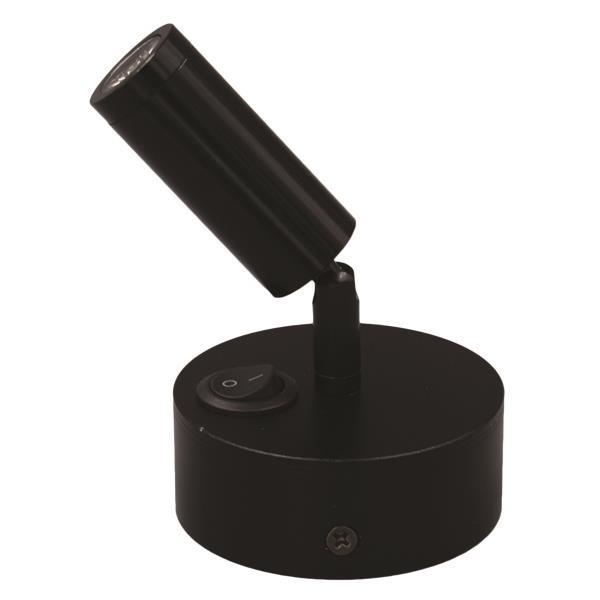 ΣΠΟΤ ΕΞΩΤΕΡΙΚΟ ΚΙΝΗΤΟ "ARISTON 1" 3W LED 3000K ΜΑΥΡΟ PLUS ΣΠΟΤ ΕΞΩΤΕΡΙΚΟ ΚΙΝΗΤΟ "ARISTON 1" 3W LED 3000K ΜΑΥΡΟ PLUS