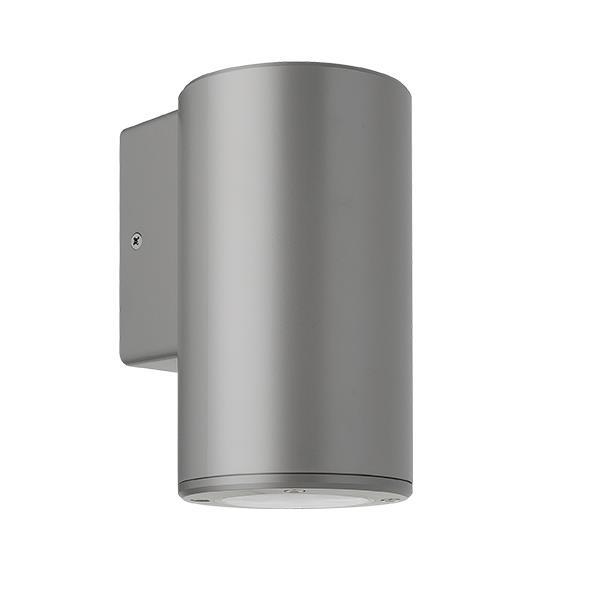 WALL LIGHT ROUND DOWN PLASTIC GU10 GREY