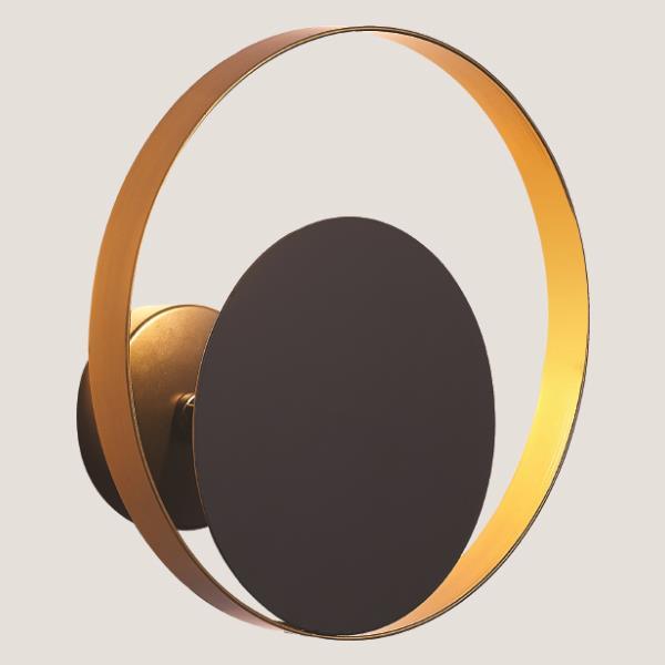 WALL MOUNTED  FIXTURE G9 26x26 BLACK/GOLD