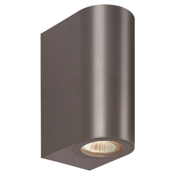 WALL LIGHT UP-DOWN OVAL GU10 IP54 DARK GREY