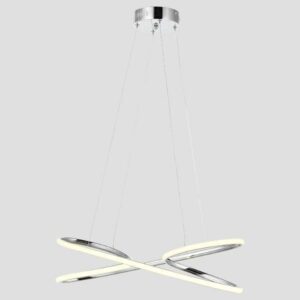 CEILING LIGHT FIXTURE HANGING OVAL LED 40W 4000K NICKEL