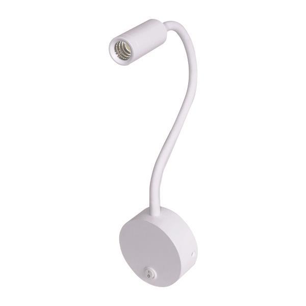 WALL MOUNTED READING LIGHT FOR BED "IOLI" 3W LED 3000K WHITE