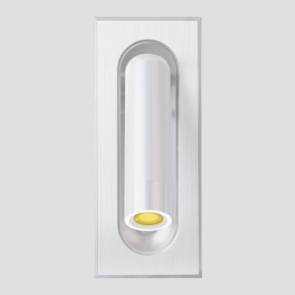 WALL MOUNTED RECESSED LED 3W 3000K A170 WHITE WALL MOUNTED RECESSED LED 3W 3000K A170 WHITE