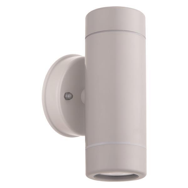 WALL LIGHT UP-DOWN ROUND PLASTIC IP65 GU10 WHITE
