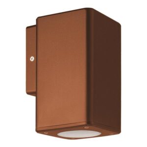 WALL LIGHT SQUARE DOWN PLASTIC GU10 ANTIQUE COPPER