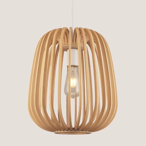 LIGHT FIXTURES HANGING SIMPLE E27  WOOD