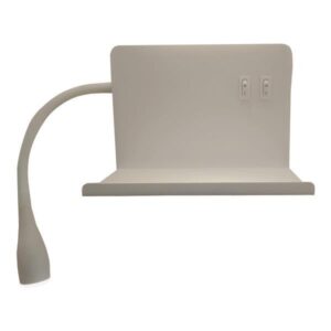 WALL MOUNTED READING LIGHT FOR BED "LINA" 4W & 3W LED & USB 3000K WHITE