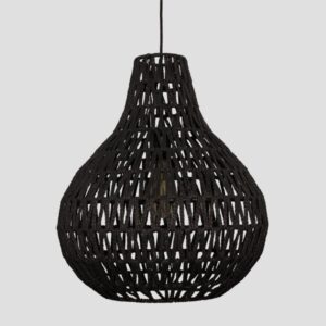 CEILING LIGHT FIXTURE SIMPLE Ε27 MAX40W Φ40x47cm BLACK ROPE