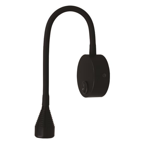 ΑΠΛΙΚΑ ΚΡΕΒΑΤΙΟΥ ΑΝΑΓΝΩΣΗΣ "IONAS 1" 3W LED 3000K ΜΑΥΡΟ ΑΠΛΙΚΑ ΚΡΕΒΑΤΙΟΥ ΑΝΑΓΝΩΣΗΣ "IONAS 1" 3W LED 3000K ΜΑΥΡΟ
