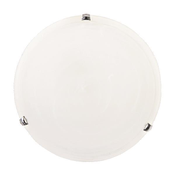 CEILING LIGHT "ERIS" Φ40 2XΕ27 WHITE/NICKEL