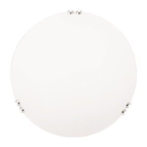 CEILING LIGHT  LIGHT   "PAROS" Φ40 2XΕ27 WHITE/NICKEL