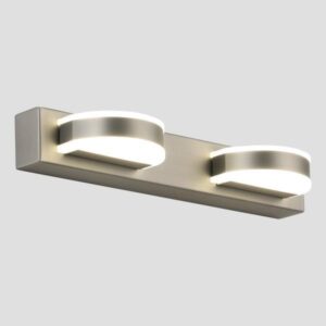 LIGHT FIXTURES FOR BATHROOM LED 8W 4000K OVAL 2Φ  NICKEL