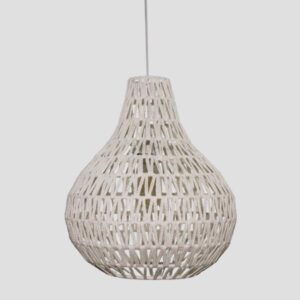 CEILING LIGHT FIXTURE SIMPLE  Ε27 MAX40W Φ40x47cm WHITE ROPE
