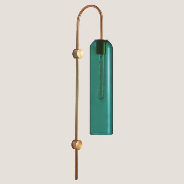 WALL MOUNTED  E27  GREEN/GOLD