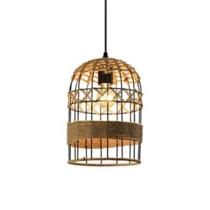 CEILING LIGHT FIXTURE  Ε27  ROPE & METAL