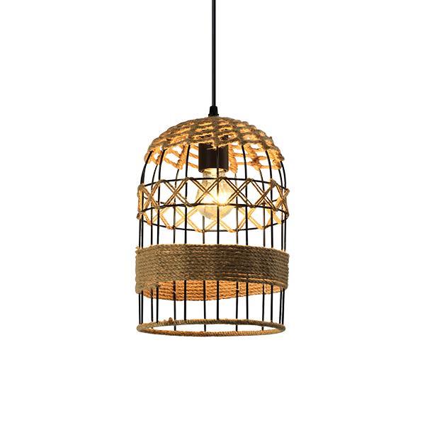 CEILING LIGHT FIXTURE  Ε27  ROPE & METAL