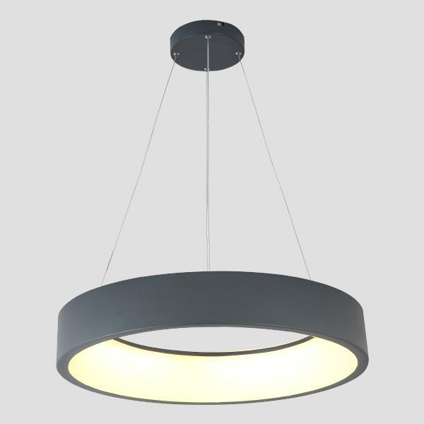 ΦΩΤΙΣΤΙΚΟ ΚΡΕΜΑΣΤΟ ΣΤΡΟΓΓΥΛΟ LED 40W 3000Κ ΓΚΡΙ