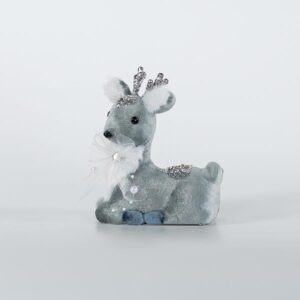 VELVET LITTLE SITTING REINDEER