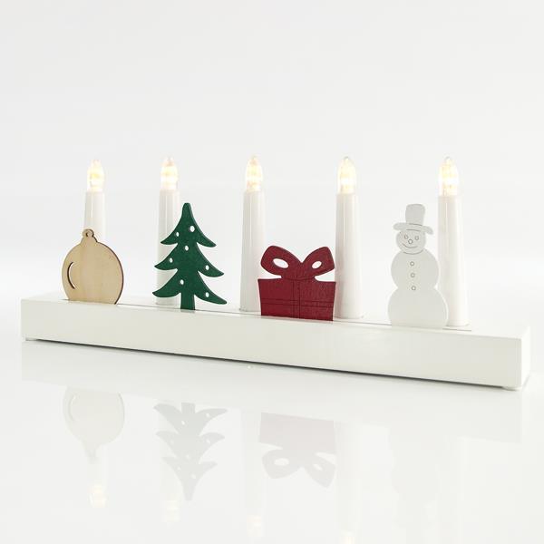 CANDLESTICK WITH CHRISTMAS DESIGNS