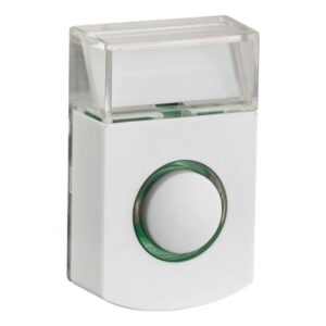 OUTDOOR DOORBELL PUSH BUTTON WITH INDICATOR PB-07 WHITE IP44