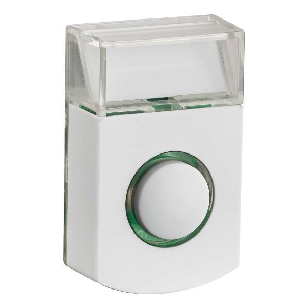 OUTDOOR DOORBELL PUSH BUTTON WITH INDICATOR PB-07 WHITE IP44