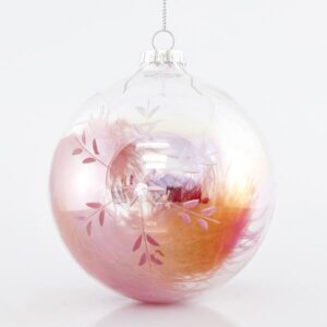 TRANSPARENT IRIDESCENT GLASS BALL