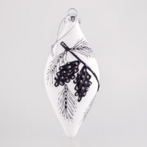 WHITE GLASS BALL