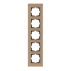 STYLE 5 GANG FRAME BRONZE ALUMINIUM