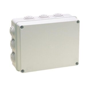 JUNCTION BOX 240Χ190Χ90 INOX SCREWS IP65 (010) GREY