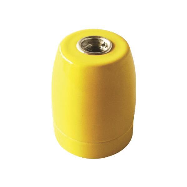 LAMPHOLDER PORCELAIN  YELLOW E27