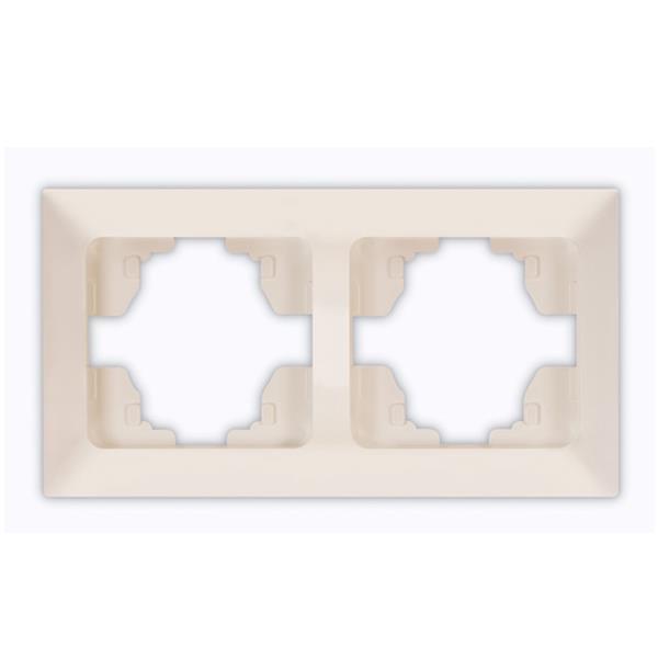 2 GANG HORIZONTAL FRAME CREAM 2 GANG HORIZONTAL FRAME CREAM