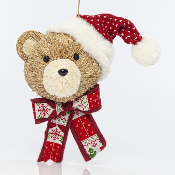 BEAR WITH CAP AND BOW