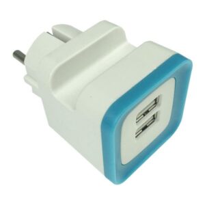 ΑΝΤΑΠΤΟΡΑΣ ΑΠΟ ΣΟΥΚΟ ΣΕ 2 USB 5V DC 2