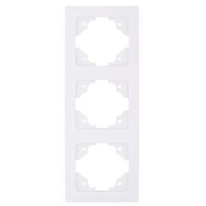 3 GANG VERTICAL FRAME WHITE
