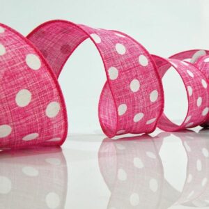 RIBBON PINK POLKA DOTS