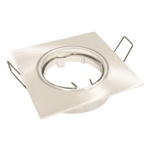 SPOT RECESSED MOVABLE ALUMINUM SQUARE PAR16 WHITE