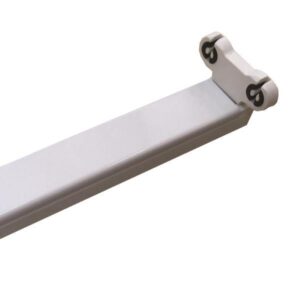 ΦΩΤΙΣΤΙΚΟ ΜΕΤΑΛΛΙΚΟ ΚΕΝΟ SLIM ΓΙΑ LED TUBE 2Χ1.20m