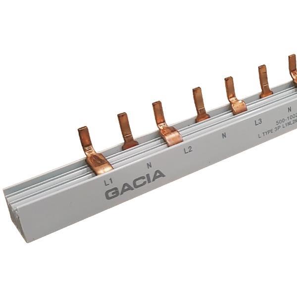 BUSBAR COPPER L TYPE 3P L1NL2NL3N (2P) 1m WITH INSULATION