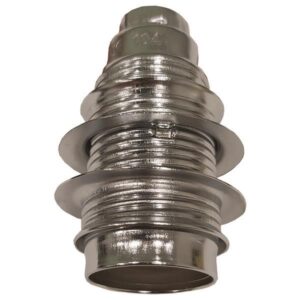 LAMPHOLDER METAL 2 RINGS CHROME E14