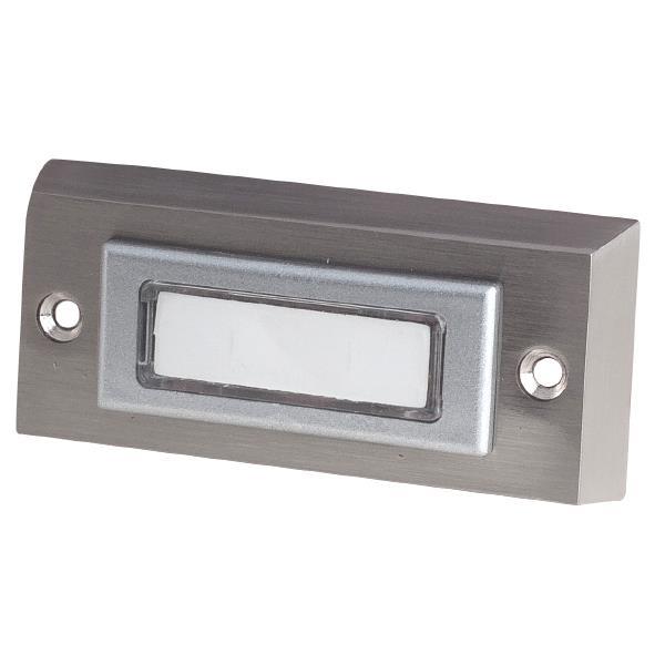 OUTDOOR DOORBELL PUSH BUTTON PB-72B SILVER IP44 OUTDOOR DOORBELL PUSH BUTTON PB-72B SILVER IP44