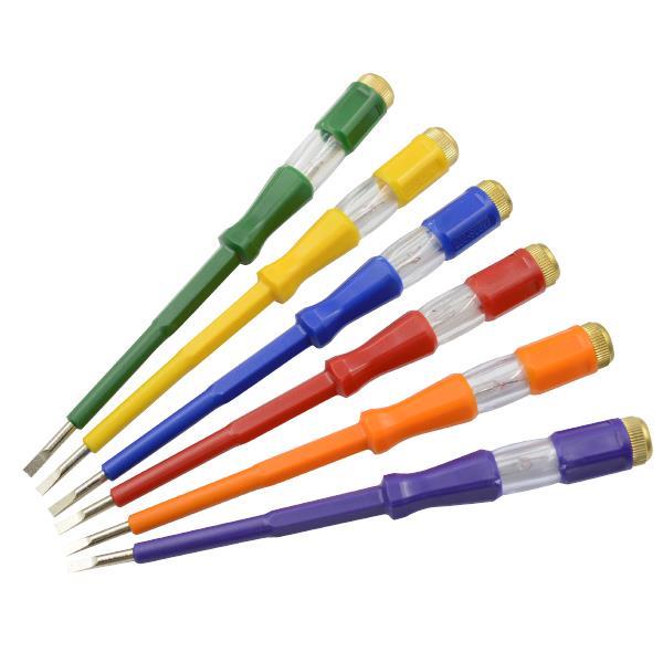 SCREWDRIVER TESTER IN DIFFERENT COLORS SMALL SET 20PCS