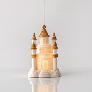 LIGHTED ACRYLIC CASTLE WITH MUSIC
