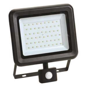 PROJECTOR LED SMD WITH ROTADED MOVEMENT DETECTOR 50W BLACK IP44 4000K PLUS