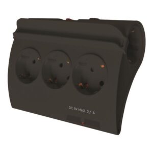 SOCKET 5 SCHUKO HOLES CABLE 3X1