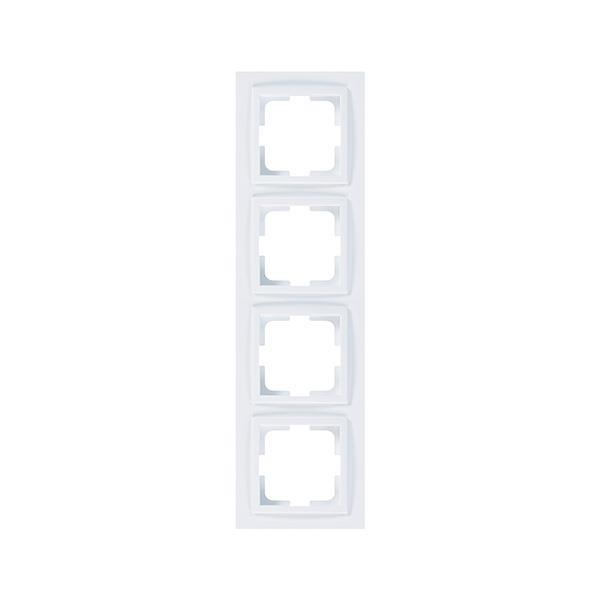 DESPINA 4 GANG FRAME WHITE