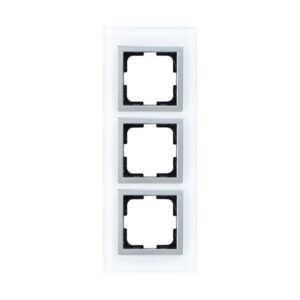 STYLE TRIPLE FRAME WHITE GLASS