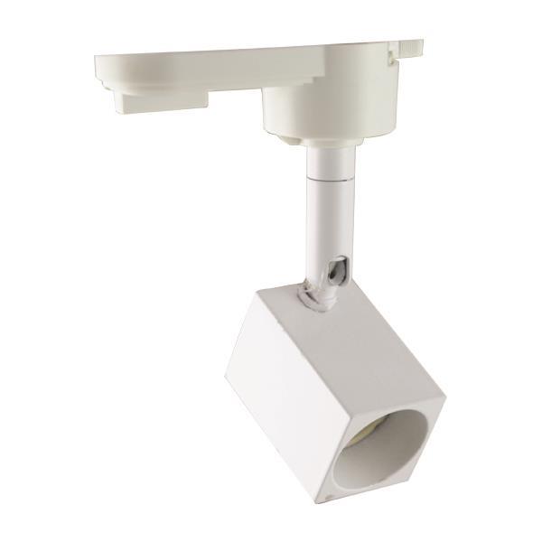 TRACK LIGHT 2 LINE GU10 SQUARE BRACKET 4cm WHITE