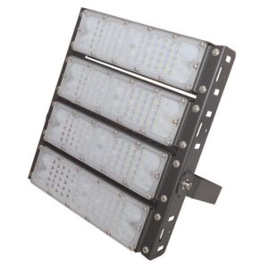 PROJECTOR LED SMD 4Χ50/200W AC100-240V BLACK IP65 6500K PLUS